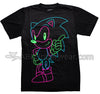 Neon Sonic The Hedgehog T-Shirt-Bioworld-ABC Underwear