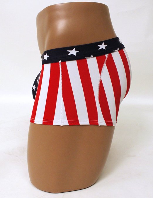 Neptio USA Flag Swimsuit Brief Trunk for Men