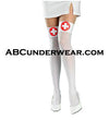 Nurses White Thigh Highs-ABCunderwear.com-ABC Underwear