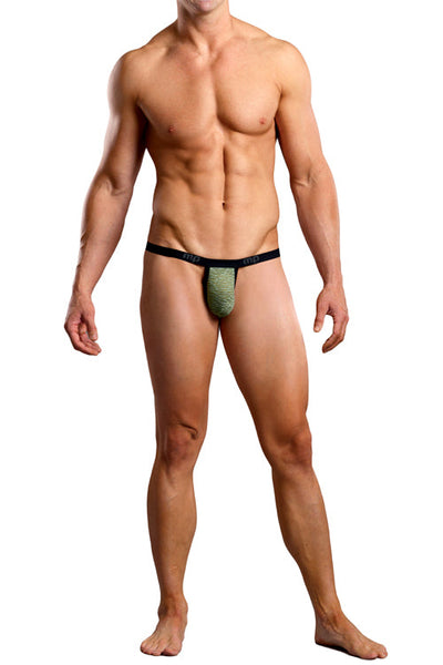 Olive Green Brazilian Artigo Thong Underwear: A Captivating Addition to Your Intimate Collection-Male Power-ABC Underwear