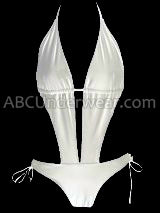 Open Center Cut Out Women's Swimsuit