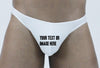 Personalized Men's Thong with Custom Printing-NDS Wear-ABC Underwear