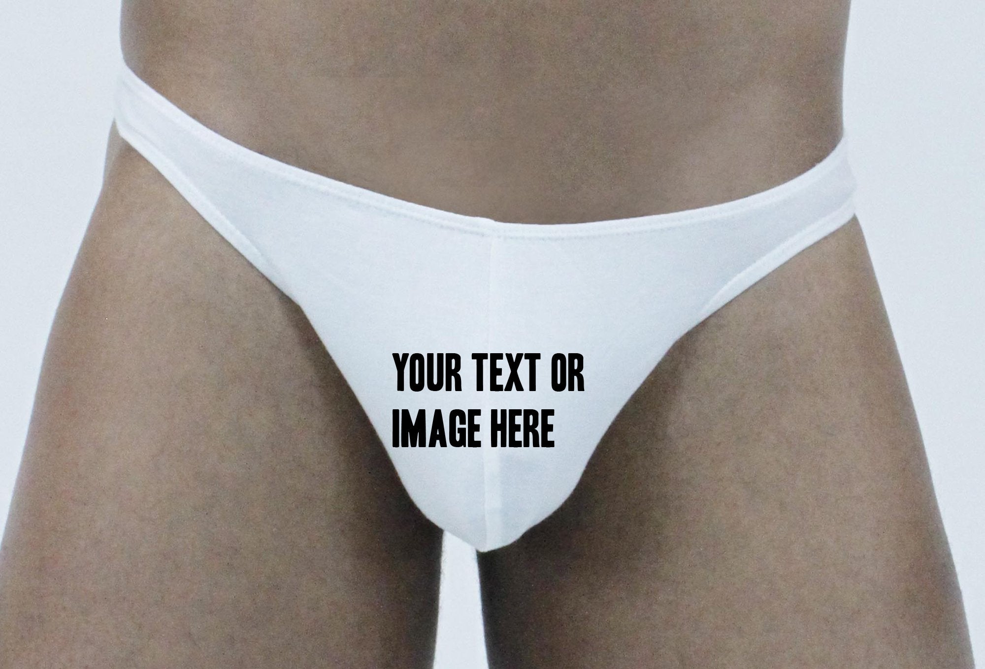 Personalized Men's Thong with Custom Printing