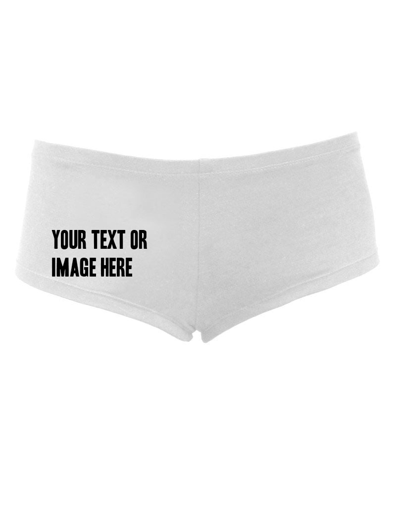 Personalized Women's Boyshorts, Text or Image Custom Booty Short