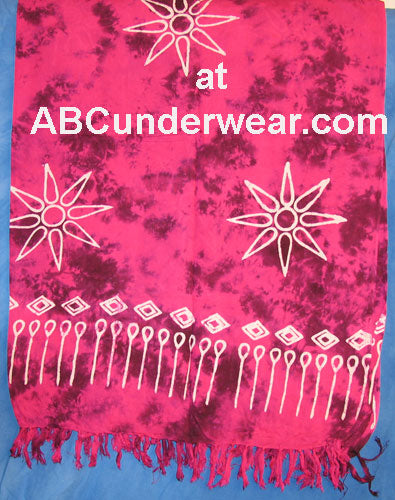 Pink Tie Dye Batik Sarong