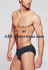 Pinstripe Men's Bikini Swimsuit-JM-ABC Underwear