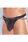 Premium Microfiber Pinstripe Men's Thong: Elevate Your Underwear Game-Zakk-ABC Underwear