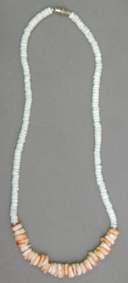 Puka & Coral Shell Necklace