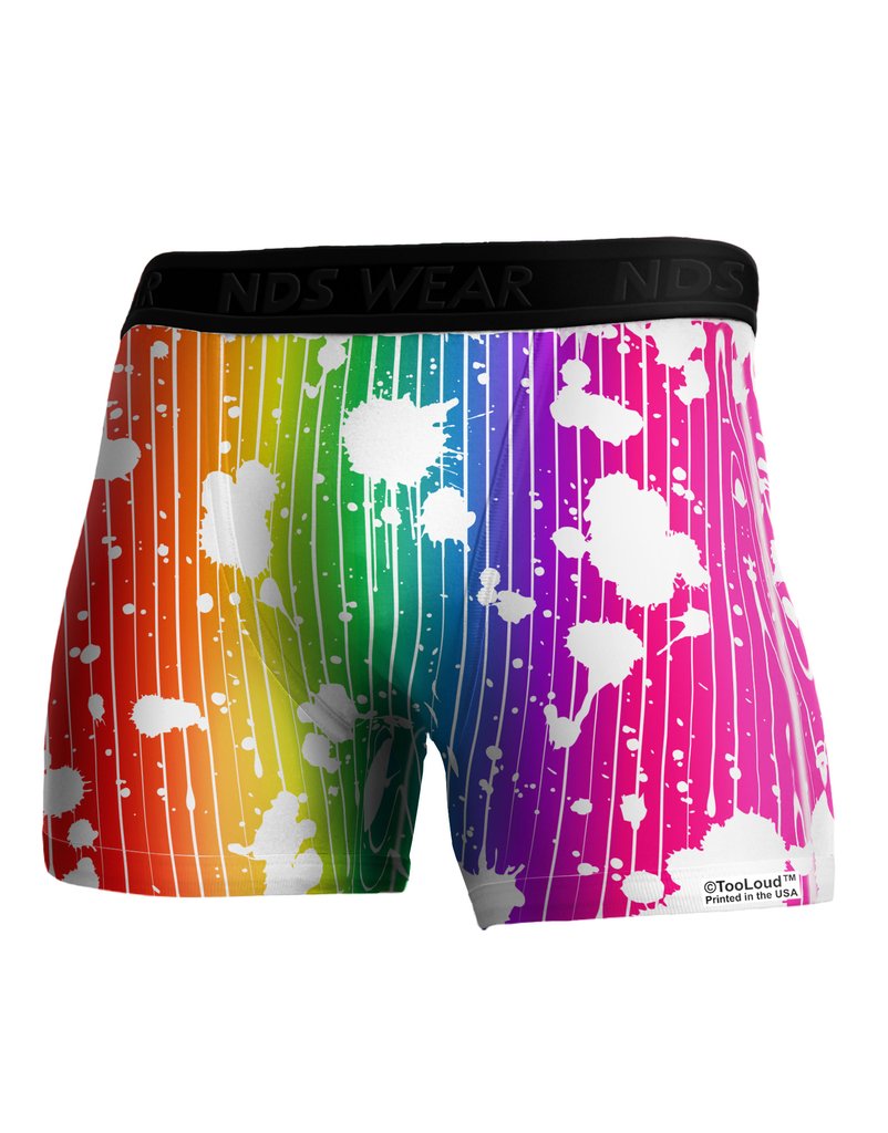 Rainbow Splatter Boxer Brief Underwear by NDS Wear