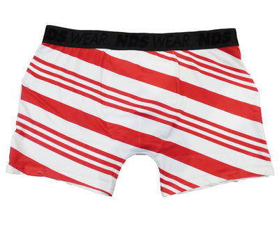 Red Candy Cane Boxer Brief Single Side All Over Print-Tooloud-ABC Underwear