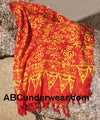 Red Floral Print Sarong-ABCunderwear.com-ABC Underwear