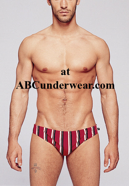 Red Stripe 2" Bikini Swimsuit