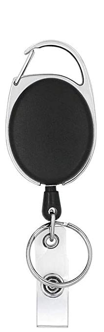 Retractable Badge Reel with Claw Clasp and Clip for Id Card Holders