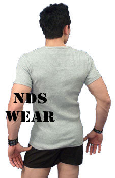 Ribbed Crew Neck T-Shirt - Clearance-NDS Wear-ABC Underwear