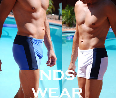 Roma 2 Tone Squarecut Mens Swimwear