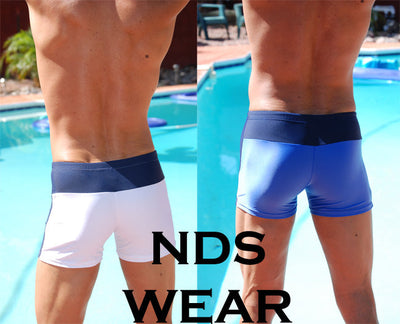 Roma 2 Tone Squarecut Mens Swimwear