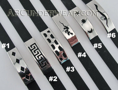 Rubber With Stainless Steel Bracelets