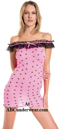 Ruffle Lace Trim Mini Dress