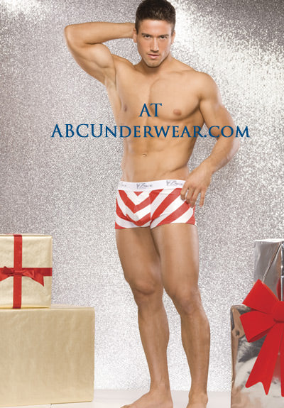 Santa Stripe Boxer Brief - Clearance-ABCunderwear.com-ABC Underwear