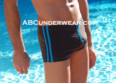 Sauvage Zip-up Squarecut Swimsuit for Men