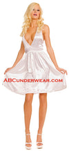 Scarlet Satin V-neck Dress-Music Legs-ABC Underwear
