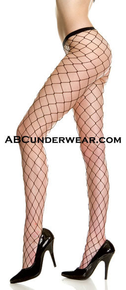 Seamless Diamond Net Fence Pantyhose