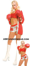 Sexy Boxing Female Short Set - Closeout-Music Legs-ABC Underwear