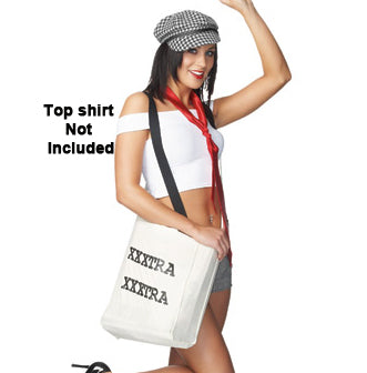 Sexy Newspaper Girl Costume - Clearance Fantasy Costume