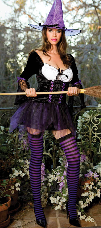 Sexy Purple Witch Costume - Closeout