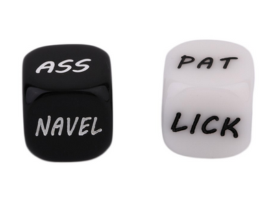 Sexy Romance Love Humor Gambling Adult Games Erotic Craps Pipe Sex Toys Dice 2Pc Set