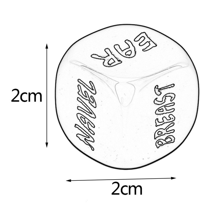 Sexy Romance Love Humor Gambling Adult Games Erotic Craps Pipe Sex Toys Dice 2Pc Set