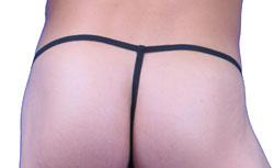 Sheer Blue Leopard Posing Strap