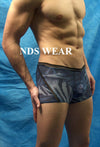Sheer Blue Tiger Short-nds wear-ABC Underwear
