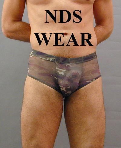 Sheer Camo Briefs