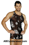 Sheer Dragon Tank Top - Clearance Large-Male Power-ABC Underwear