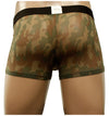 Sheer Green Camo Pouch Trunk Underwear-NEPTIO-ABC Underwear