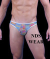 Sheer Multi-Graphic Men's Bikini - 2XL-ABC Underwear-ABC Underwear