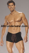 Sheer Oil Drop Pouch Short - Clearance One Size-Male Power-ABC Underwear