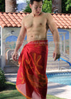 Sheer Red Gecko Sarong-NDS Wear-ABC Underwear