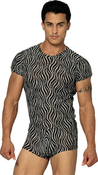 Sheer Zebra T-Shirt Large