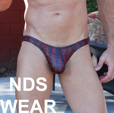 Shimmer Red Night Bikini - Mens Underwear - Clearance-NDS Wear-ABC Underwear