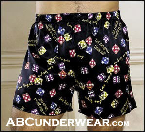 Silk Boxers Dice Print