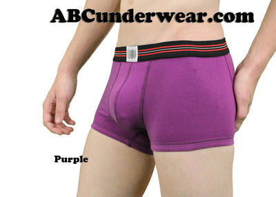 Skinny Leg Men's Contrast Boxer Briefs - Closeout