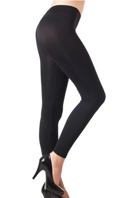 Solid Black Seamless Leggings