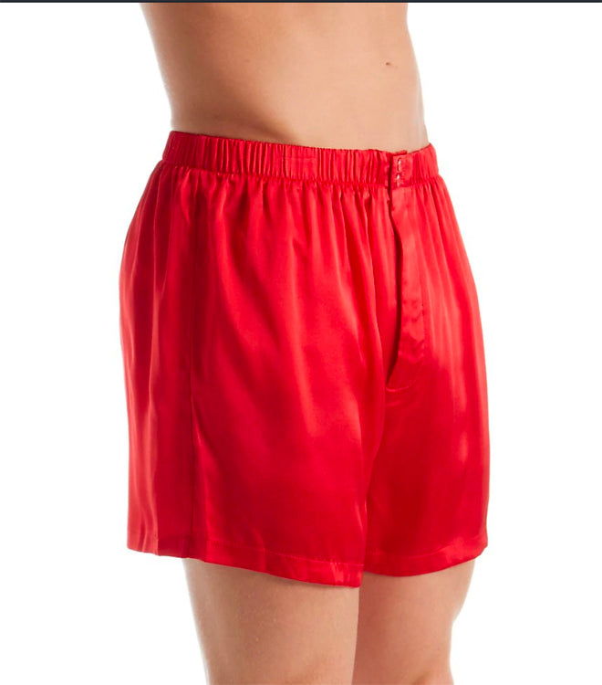 Solid Men's Silk Boxers - Closeout