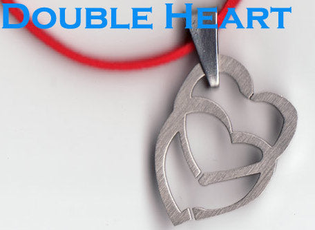 Stainless Steel Double Heart Necklace
