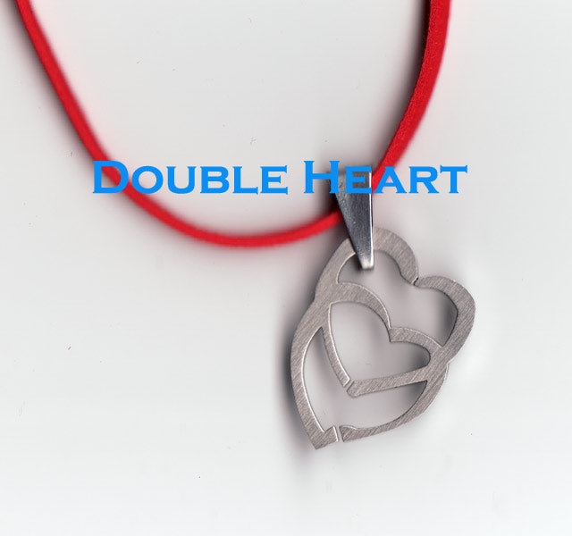 Stainless Steel Double Heart Necklace