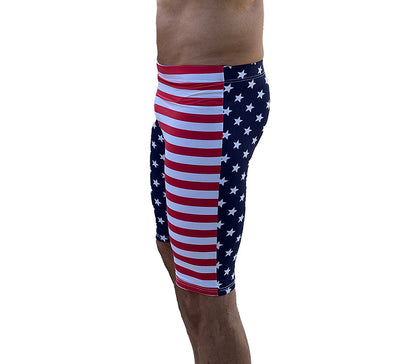 Stars and Stripes American Flag Jammer Swimsuit by Neptio
