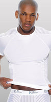 Striped Lycra & Microfiber T-Shirt Closeout-Zakk-ABC Underwear
