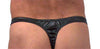 Stylish Black Patent Men's Thong: Elevate Your Wardrobe with Sophistication-Male Power-ABC Underwear